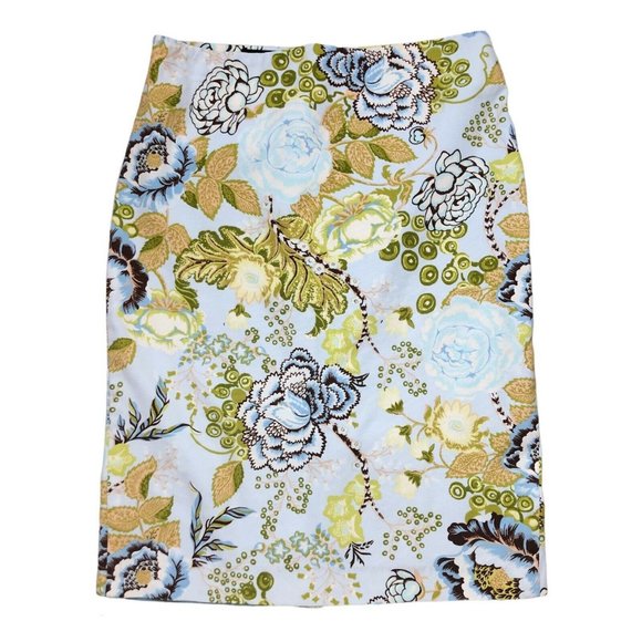 Talbots Dresses & Skirts - NWT Talbots Cotton Canvas floral Pencil Skirt  8p
